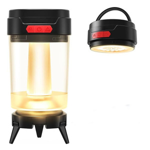 Lanterne de camping à LED rechargeable, lumière blanche chaude, multifonction, éclairage portable pour l'extérieur, lampe de tente - Product Image 2