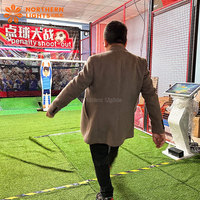 Ensemble complet de jeu de football intérieur jeu de coup de pied de pénalité de football et simulation de jeu de football PK pour parc d'attractions