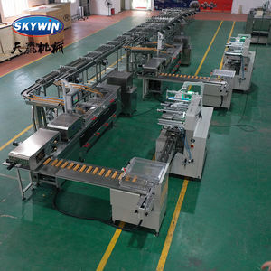 Línea de envasado de galletas totalmente automática rollo de huevo galletas oblea galleta pastel alimentación galletas sándwich línea de envasado para planta de alimentos - Product Image 4