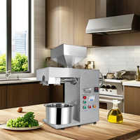 Nouvelle presse à huile semi-automatique T15 en acier inoxydable pour pressage à froid et à chaud, capacité 20 kg/h, production d'huile comestible, arachide, sésame