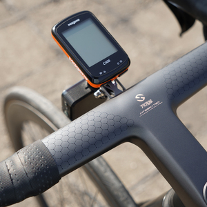 Guidon <span class=keywords><strong>de</strong></span> vélo <span class=keywords><strong>de</strong></span> route en fibre <span class=keywords><strong>de</strong></span> carbone TOSEEK OD2 avec câblage interne, support d'ordinateur en titane imprimé en 3D, OEM ODM - Product Image 4