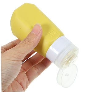 3pcs silica gel Chai vệ sinh cá nhân Sub chai nhỏ chất lỏng container Silicone bóp chai Silicone Du Lịch Trang ĐiểM Set - Product Image 3