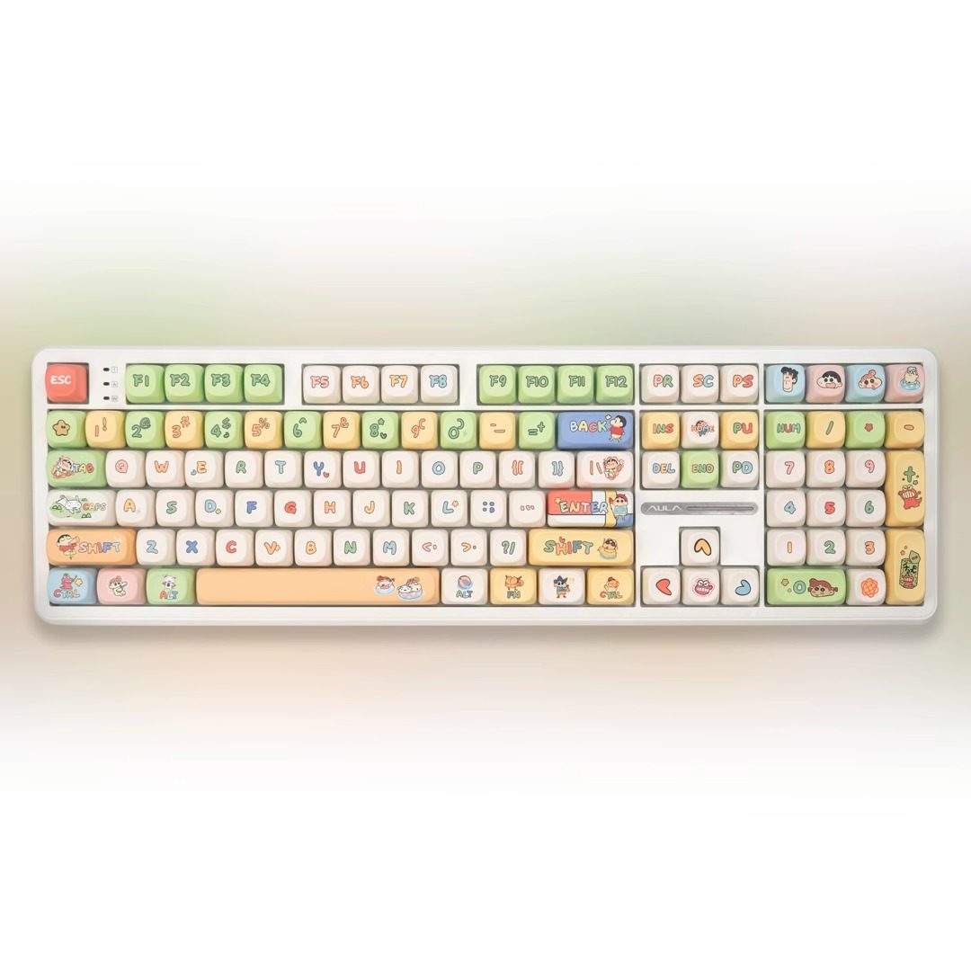 คีย์บอร์ด White-F108 + คีย์แคป M-OA Xiaoxin