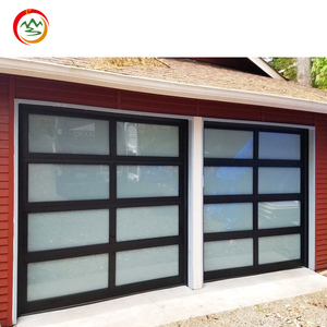 <span class=keywords><strong>Porta</strong></span> da Garage di Lusso Moderna con Pannello Scorrevole in <span class=keywords><strong>Vetro</strong></span> Satinato e <span class=keywords><strong>Porta</strong></span> Pedonale Integrata per la Casa - Product Image 2