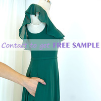 TEENYEE robe de soirée élégante verte sur mesure demoiselle d'honneur robes de soirée modestes robe de demoiselle d'honneur pour fille