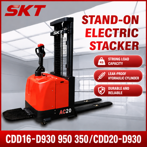 Montacargas Eléctrico de Patas Estrechas CDD16‑950, Altura de Elevación de 4.5 m, Apilador Totalmente Eléctrico de 1600 kg, CDD16‑D950 con Dirección EPS - Product Image 2