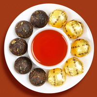 Thé Pu'er Tuocha de Yunnan Fermenté, Arôme de Riz Gluant, Petits Tuo Dorés, Vente en Gros