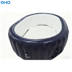 Couverture de <span class=keywords><strong>spa</strong></span> <span class=keywords><strong>gonflable</strong></span> isolée OHO toutes saisons en PVC renforcé, design ovale moderne, économie d'énergie, utilisation intérieure/extérieure, 2 à 4 personnes - Product Image 4