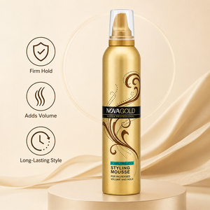 <span class=keywords><strong>Mousse</strong></span> <span class=keywords><strong>coiffante</strong></span> Gold Super Firm Hold - <span class=keywords><strong>Mousse</strong></span> capillaire professionnelle pour volume et tenue pour tous types de cheveux - Product Image 4