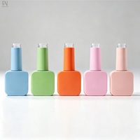 Échantillon Gratuit – Flacons Vides de Gel UV de Luxe Colorés à Faible MOQ (10ml, 12ml) pour Vernis à Ongles avec Pinceaux, Bouchons et Couvercles Transparents