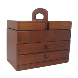 Wholesales Packaging <strong>Box</strong> Cheap Pine Unfinished Cantilever Folding <strong>Wooden</strong> <strong>Tool</strong> Sewing <strong>Box</strong> - Product Image 1