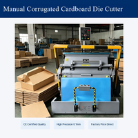 Machine de découpe et de pliage manuelle du papier ML-750 pour la découpe de boîtes en carton ondulé, machine de conditionnement certifiée CE