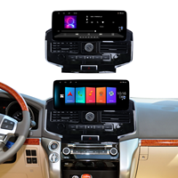 Écran multimédia radio DVD Android sans fil Aijia 12,3 pouces pour voiture avec kit de cadre pour LAND CRUISER 2007-2022