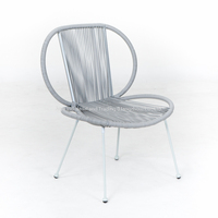 Ensemble de salon de jardin moderne Joyeleisure, portable, en rotin tressé, avec structure en acier, pour extérieur, KD, pour patio et jardin
