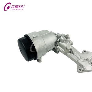 Ensemble de boîtier de filtre à huile COMOOL A6421801410 A642180141064 A6421800010 pour refroidisseur d'huile moteur en aluminium Mercedes-Benz OM642 642 - Product Image 4