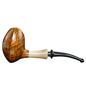 Handmade Briarwood Pipe Freestyle Solid Wood 3mm Filter Core Tobacco Pipe for Men - Product Image 4