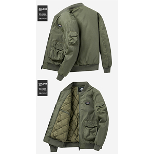 Vêtements Blouson aviateur pour hommes Street Wear Style Spring Varsity Coat - Product Image 3