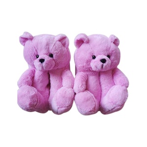 Chaussons d'intérieur en peluche d'ours mignon, légers, antidérapants, chauds pour l'automne et l'hiver - Product Image 3