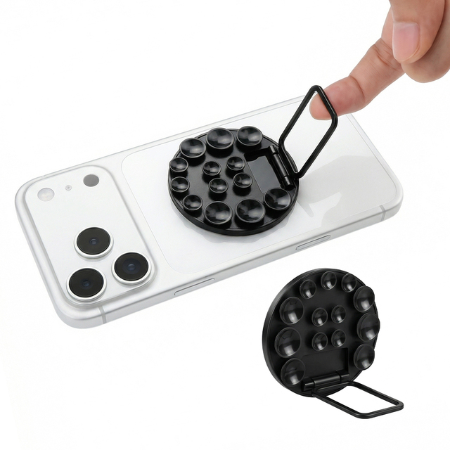 Silicone Suction Cup Phone Case Detachable Mount Hands-Free Strong Grip Holder Stand for Selfies and Videos