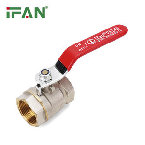 IFAN Fábrica OEM Amostra Grátis Latão Válvula De Esfera De Água 1/4 ''-4'' Válvula De Latão Vermelho Long Handle Válvula De Esfera De Latão - Product Image 3