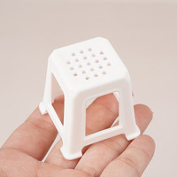 Miniature de cuisine, chaise et tabouret, modèle d'ornement pour maison de poupée, accessoire de jouet pour enfants 1:12