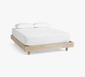 Home Furniture Technical Upholstered <b>Platform</b> Wood <b>Bed</b> <b>Double</b> <b>Bed</b> Solid Wooden Frame - Product Image 5