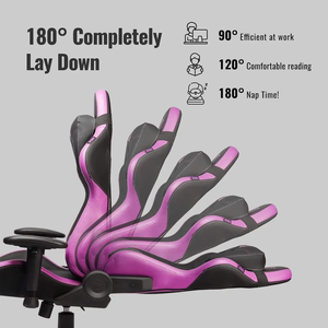 Chaise de jeu personnalisée de haute qualité <span class=keywords><strong>en</strong></span> gros, chaise de <span class=keywords><strong>bureau</strong></span>, chaises pour le gaming, coussin lombaire durable pour usage au <span class=keywords><strong>bureau</strong></span> - Product Image 5