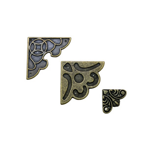 Hongzun Corner Bracket Antique Bronze Copper Drawer <b>Hardware</b> Decorative Support - Product Image 5