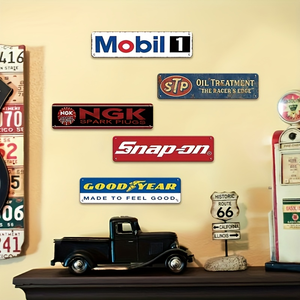 Letrero Metálico Vintage para Garaje de Autos, Mobil 1, NGK, Goodyear, Snap-on, Decoración Retro para Pared - Product Image 5