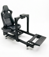 Simulateur de course avec cockpit en métal, machine de jeu à mouvement 4DOF, support domestique personnalisé conforme aux normes CE