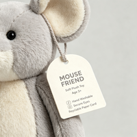 Jouet en peluche souris de qualité CE, durable, lavable, écologique, sûr, cadeau pour enfants