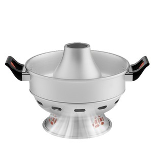 Aluminum Hot Pot 2.1L-4L Charcoal Gas Powered Commercial Restaurant Use - Product Image 1