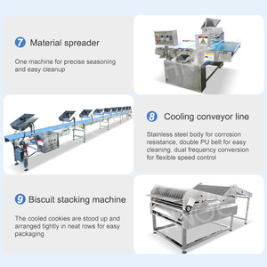 Hnoc Cookie làm cho nhà sản xuất máy nướng gạo Cracker Biscuit dây chuyền sản xuất - Product Image 5