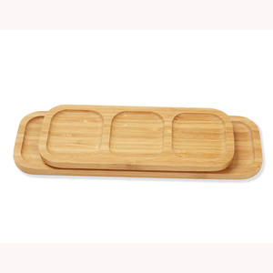 Fujian manufacturers produce bamboo, rubberwood, and solid wood <b>dinner</b> plates, round plates, fruit plates, and Japanese-style - Product Image 3