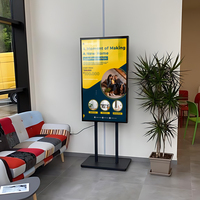 Pantalla LCD de 43, 55 y 65 Pulgadas 4K para Publicidad Digital, Soporte para TV de Ventana, Garantía de 1-3 Años, Texto/Imagen/Video, Origen China