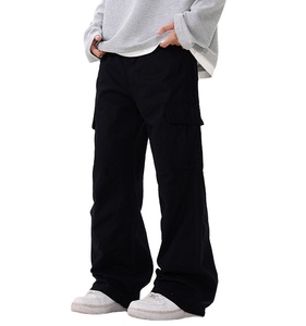 Pantalon cargo vintage délavé pour homme Tone Maillard American Street Style Utility Pockets Design Idéal pour les promenades en ville Usage quotidien - Product Image 1