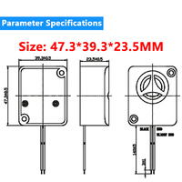 Vente directe usine 4739 Sirène piézoélectrique active 110 dB DC12V, avertisseur sonore interne à haut décibel pour alarme incendie/système de sécurité extérieur