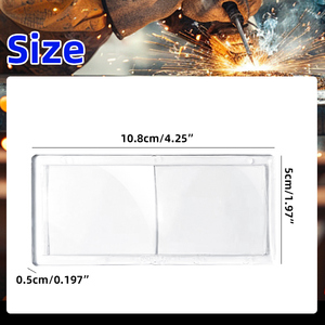 Lentes de PC para Soldadura, Material de PC Transparente, 0.75/1.0/1.5/2.0/2.5/3.0 Dioptrías, Lente de Aumento para Casco de Soldadura - Product Image 2