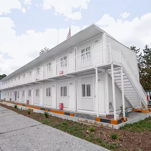 20ft Modern taşınabilir çelik konteyner ev ofis okul otel için prefabrik geçici konut çözümleri 40ft ahşap açık - Product Image 1