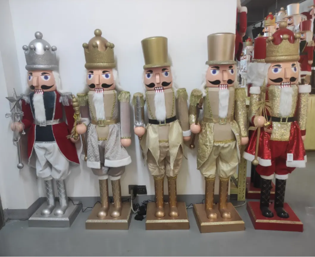 63 inch life size nutcracker outdoor plastic crafts musical toys gift ornaments lighting Christmas decoration Nutcracker Soldier