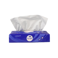 Fabrication de mouchoirs en papier pour bébé, en papier de soie doux, en pulpe de bois vierge à 100%, 3 plis, 80 feuilles, pour usage domestique, OEM bon marché