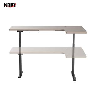 Amazon Hot Sale Ergonomic Boss Table <b>L</b> <b>Shape</b> Electric Lifting Workstation Riser Adjustable Height <b>Desk</b> - Product Image 4