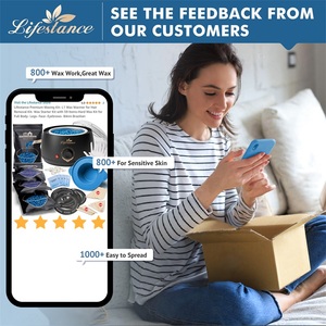 Lifestance bán chạy nhất tẩy lông Sáp Nóng thiết lập chuyên nghiệp sáp thuốc làm rụng lông Máy <span class=keywords><strong>Kit</strong></span> sáp <span class=keywords><strong>Kit</strong></span> cho doanh số bán hàng - Product Image 3