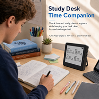 Reloj Calendario de Escritorio Kylendar Mini de 4.2 Pulgadas con Pantalla de Papel Electrónico, Reloj Mundial para Estudiantes, Ideal para Tareas, Clases en Línea, Dormitorios y Salas de Estudio