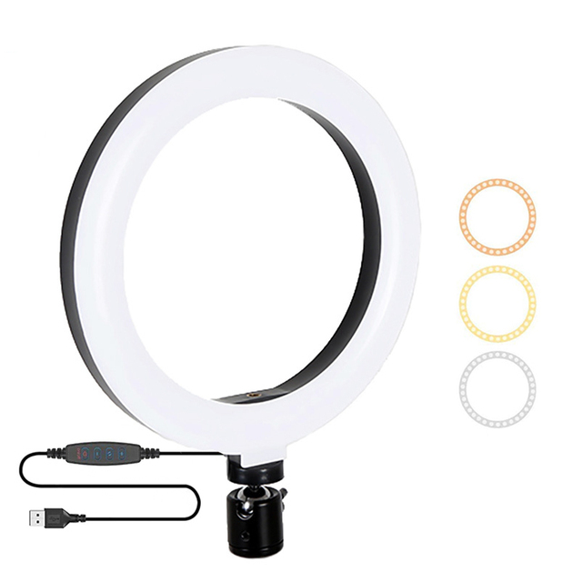 Factory Sale 8 Inch LED Ring Light Youtube Video Fill Light Makeup Live Streaming Photographic Lighting