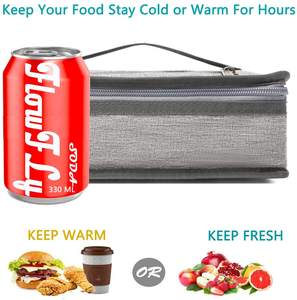 Gelory Nouveau Style <span class=keywords><strong>Petite</strong></span> Boîte à Lunch Portable Sac <span class=keywords><strong>Souple</strong></span> Mini Cooler Thermal Meal Tote Kit Avec Poignée Pour Le Bureau Et L'école - Product Image 6