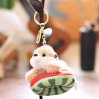 Anneau de natation mignon tube ours polaire pingouin dauphin loutre poupée en peluche porte-clés pendentif peluche océan mer peluche breloque de sac