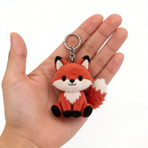 Peluche Pequeño Personalizado OEM ODM, Diseño Personalizado, Llaveros de Peluche de Animales de 10 cm para Decoración de Bolsos y Mochilas - Product Image 1