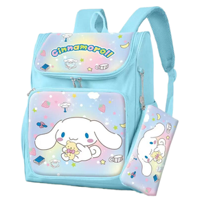XUX Kawaii Girl Melody dibujos animados para <span class=keywords><strong>Kuromi</strong></span> Cinnamoroll <span class=keywords><strong>Mochila</strong></span> De felpa de gran capacidad de nailon con cremallera estudiante lápiz bolsa para la escuela - Product Image 1