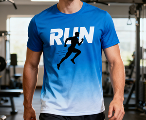 T-shirt de sport décontracté à manches courtes en polyester respirant et à séchage rapide, avec logo personnalisé et couleurs variées, idéal pour la gym, les loisirs quotidiens et les entraînements. - Product Image 4